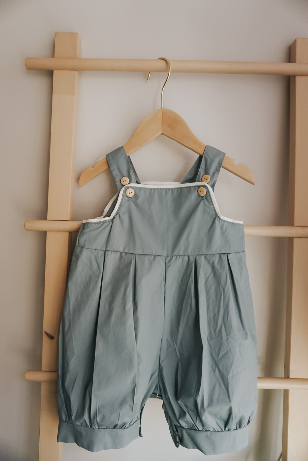 Huckle Berry Lantern Romper - Chambray