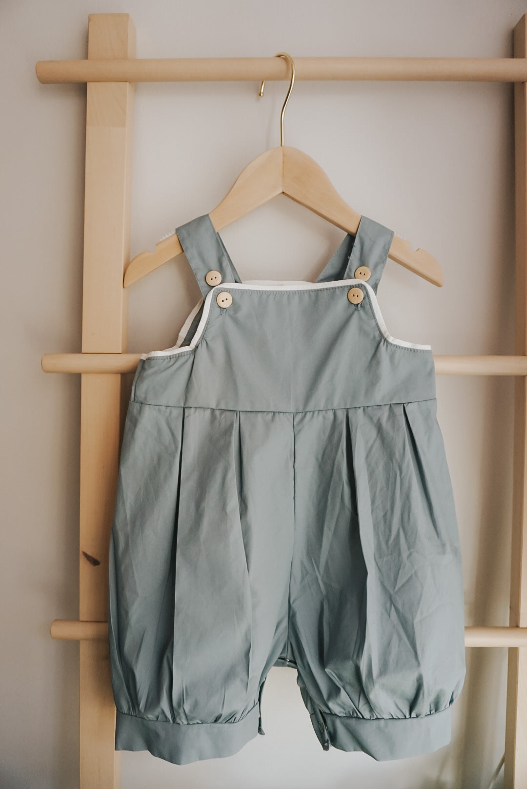 Huckle Berry Lantern Romper - Chambray